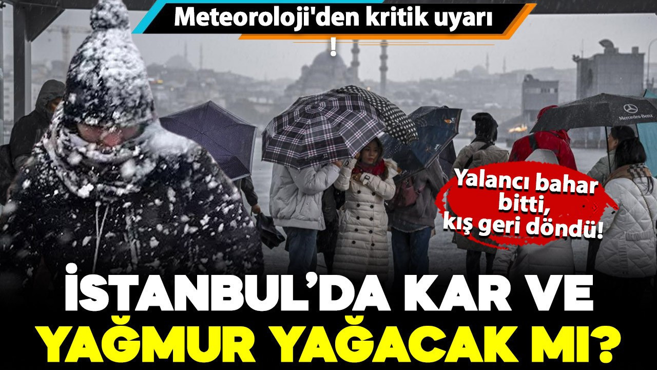 İstanbul'da kar ve yağmur var mı? İşte il il hava durumu tahminleri..