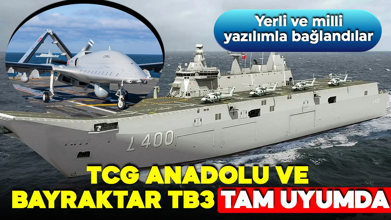 Yerli ve milli yazılımla bağlandılar! TCG ANADOLU ve Bayraktar TB3 tam uyumda! NATO tatbikatında tarih yazıldı