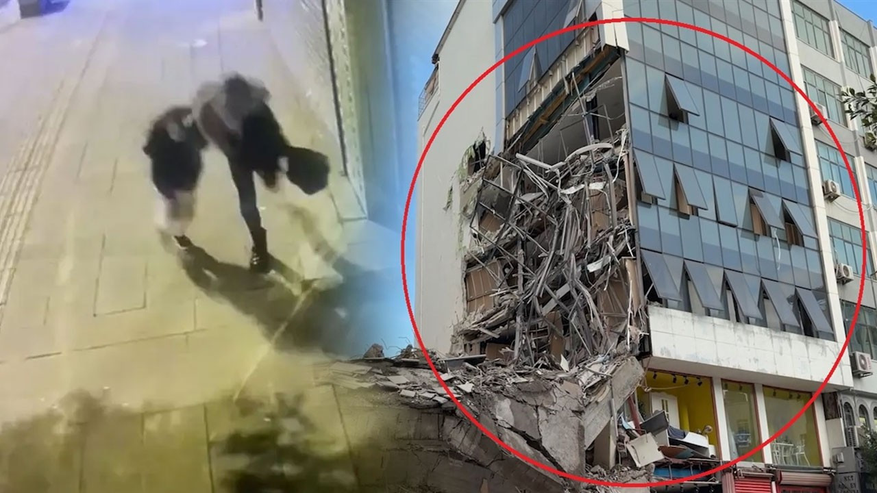 Hatay İskenderun’da yıkım sırasında bina çöktü: Anne-kız ölümden saniyelerle kurtuldu!