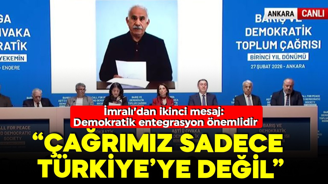 Terörsüz Türkiye sürecinde kritik dönem! İmralı'nın 2. çağrısı okundu
