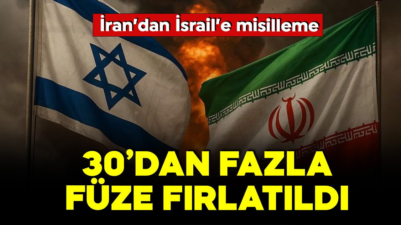 İran'dan füze misillemesi geldi! 30'dan fazla füze fırlatıldı