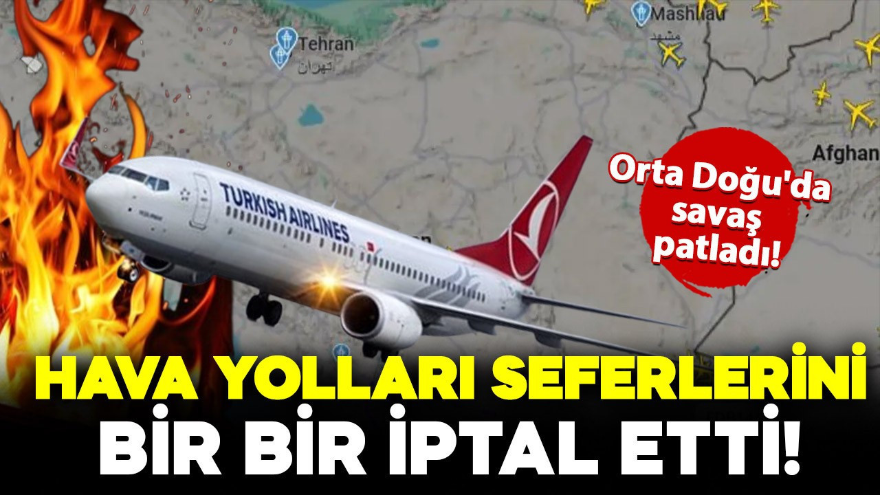 Orta doğu'da savaş patladı! Havayolları seferleri bir bir iptal etti