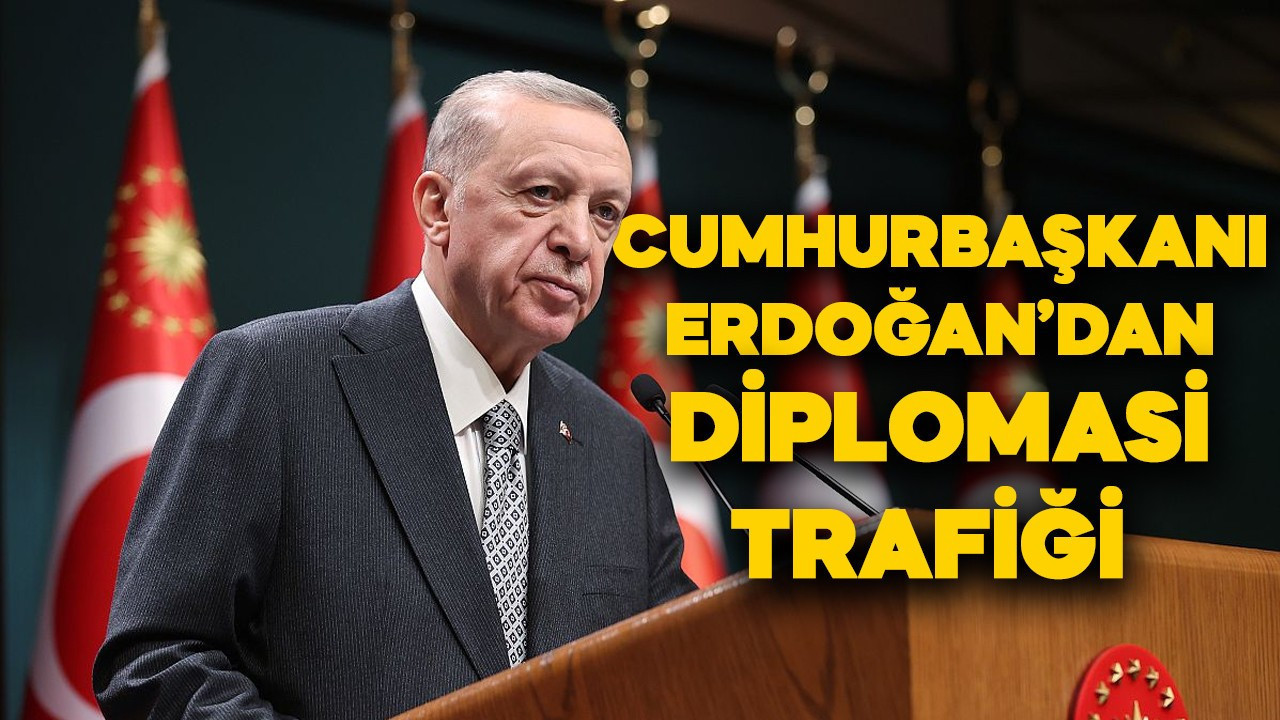 Cumhurbaşkanı Erdoğan'dan diplomasi trafiği