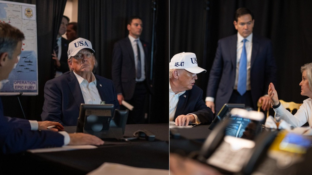 ABD Başkanı Donald Trump, İran’a saldırıları böyle izlemiş!