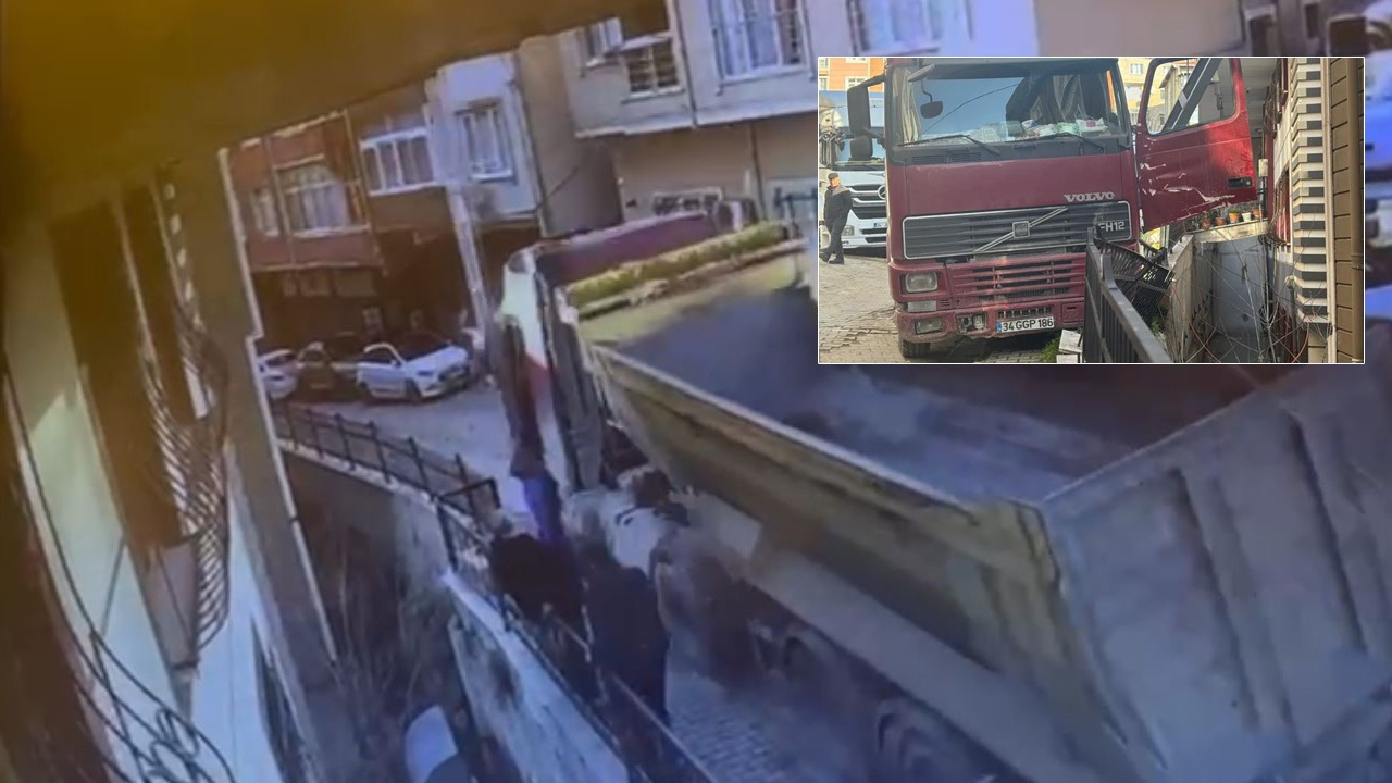 Kağıthane’de feci olay: El freni çekilmeyen hafriyat kamyonu dehşet saçtı...