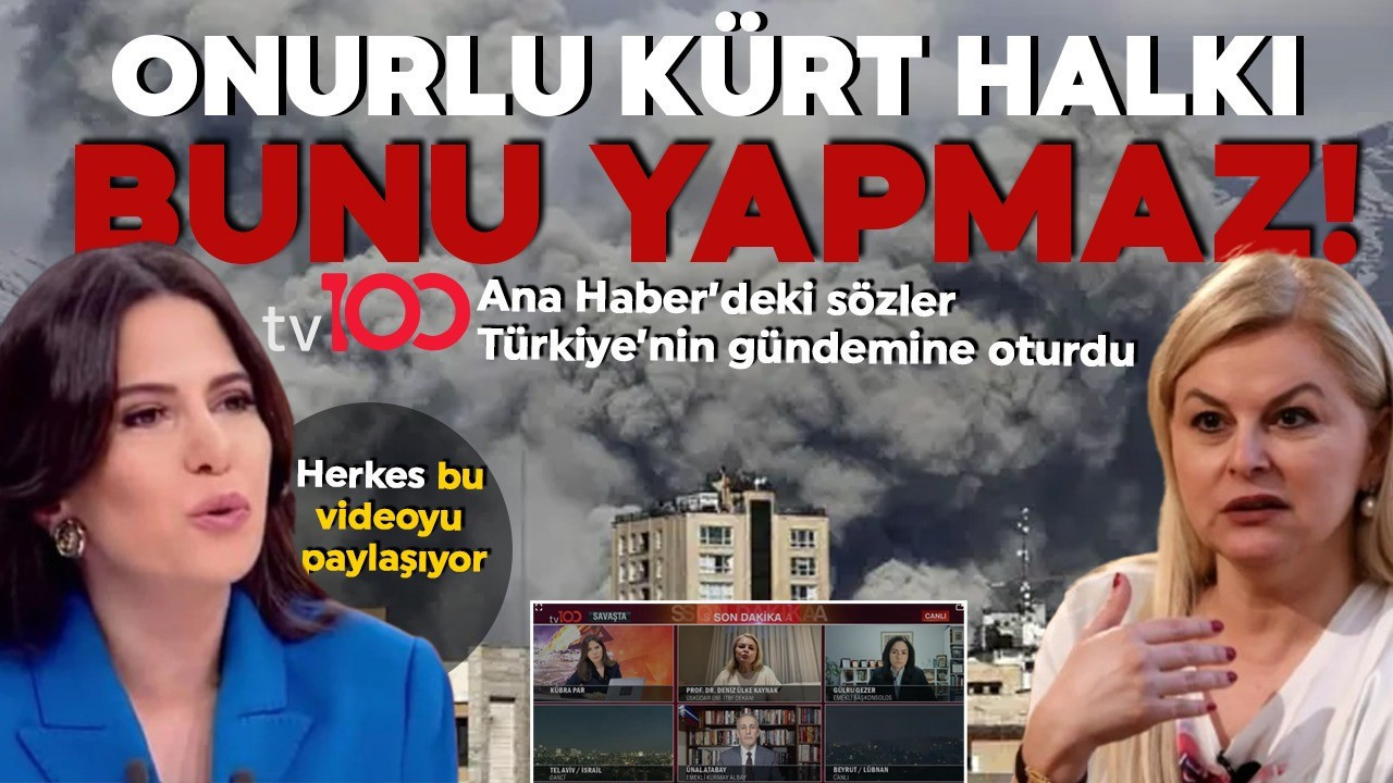 TV100 Ana Haber'deki sözler gündeme bomba gibi düştü! Herkes bu videoyu paylaşıyor...