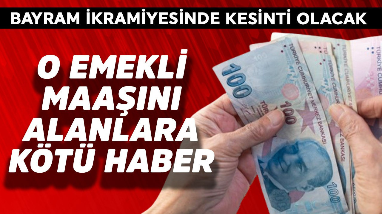 O emekli maaşını alanlara kötü haber!