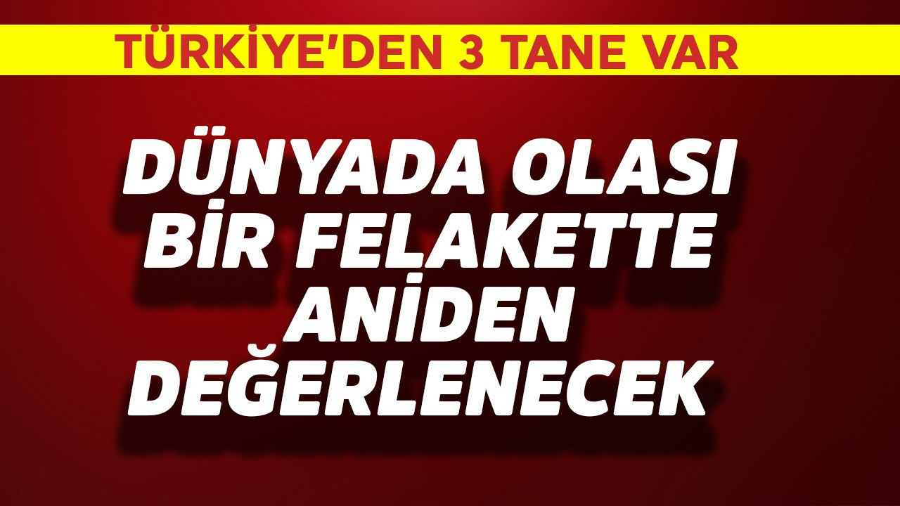 Dünyada olası bir felakette aniden değerlenecek! Türkiye'den 3 tane var