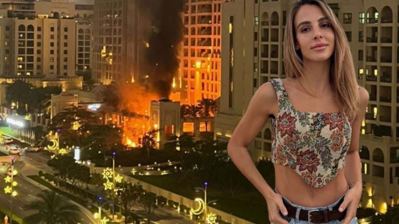 Dubai'ye düşen füzelere aldırış etmedi, plajda pozlar verdi! Aslışah Alkoçlar'ın paylaşımına tepkiler çığ gibi büyüdü