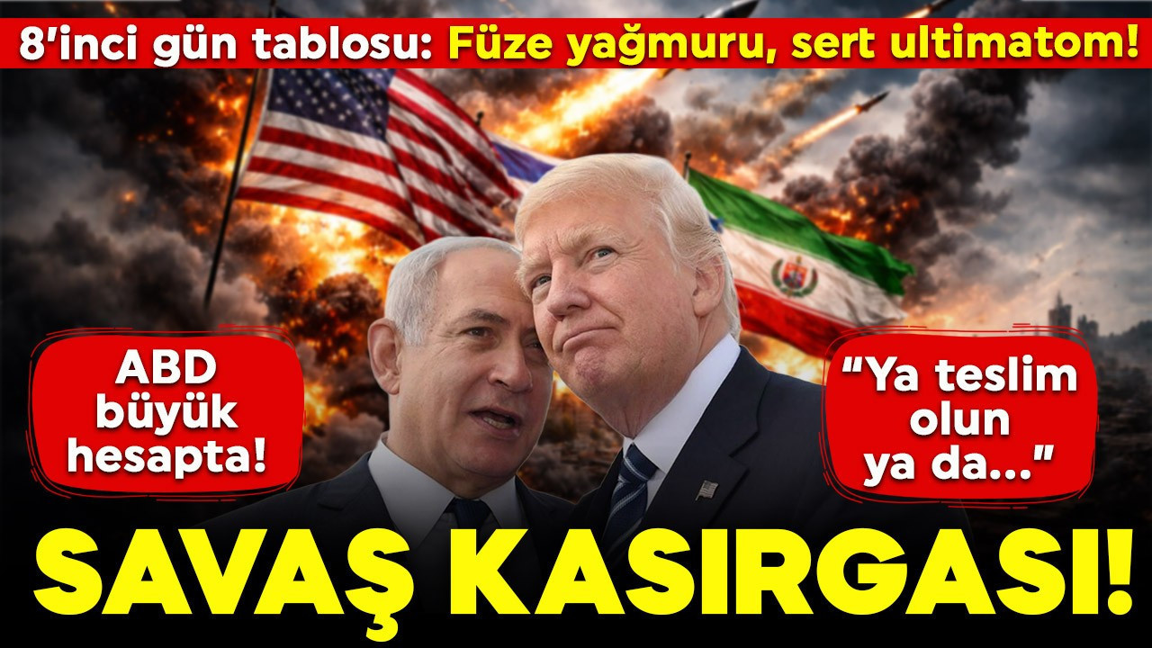 Savaş kasırgası Orta Doğu'yu sardı! 8'inci gün tablosu! Füzeler yağıyor, restleşmeler peş peşe geldi