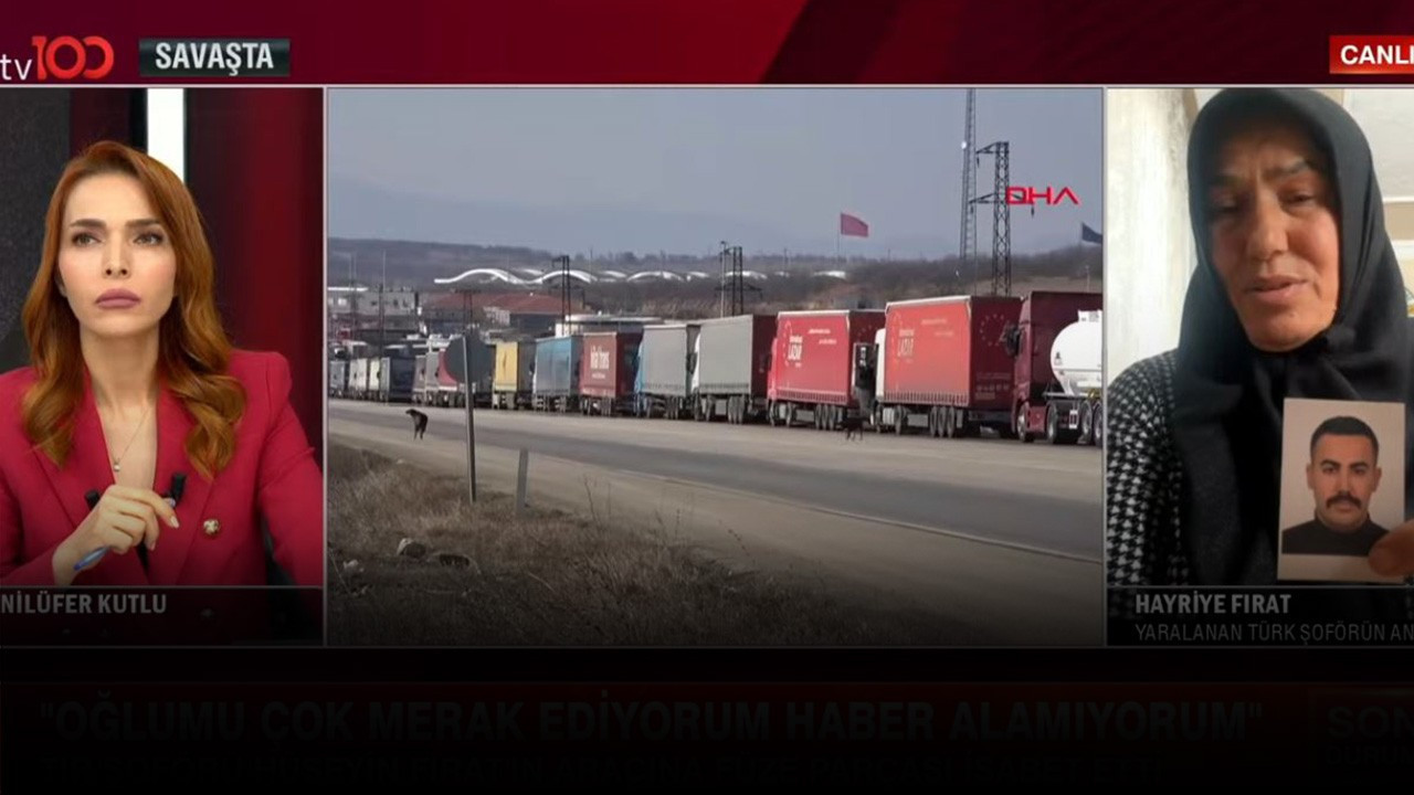 Baba-oğul peş peşe giderken füze parçası isabet etti!  Yaralanan Türk şoförün annesi Cumhurbaşkanı Erdoğan’a tv100’den seslendi: Buraya getirirseniz en azından görürüm