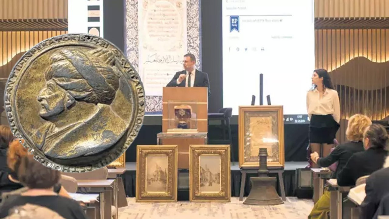 Dünyada başka bir örneği yokmuş! Fatih'in madalyonu satışa sunuluyor