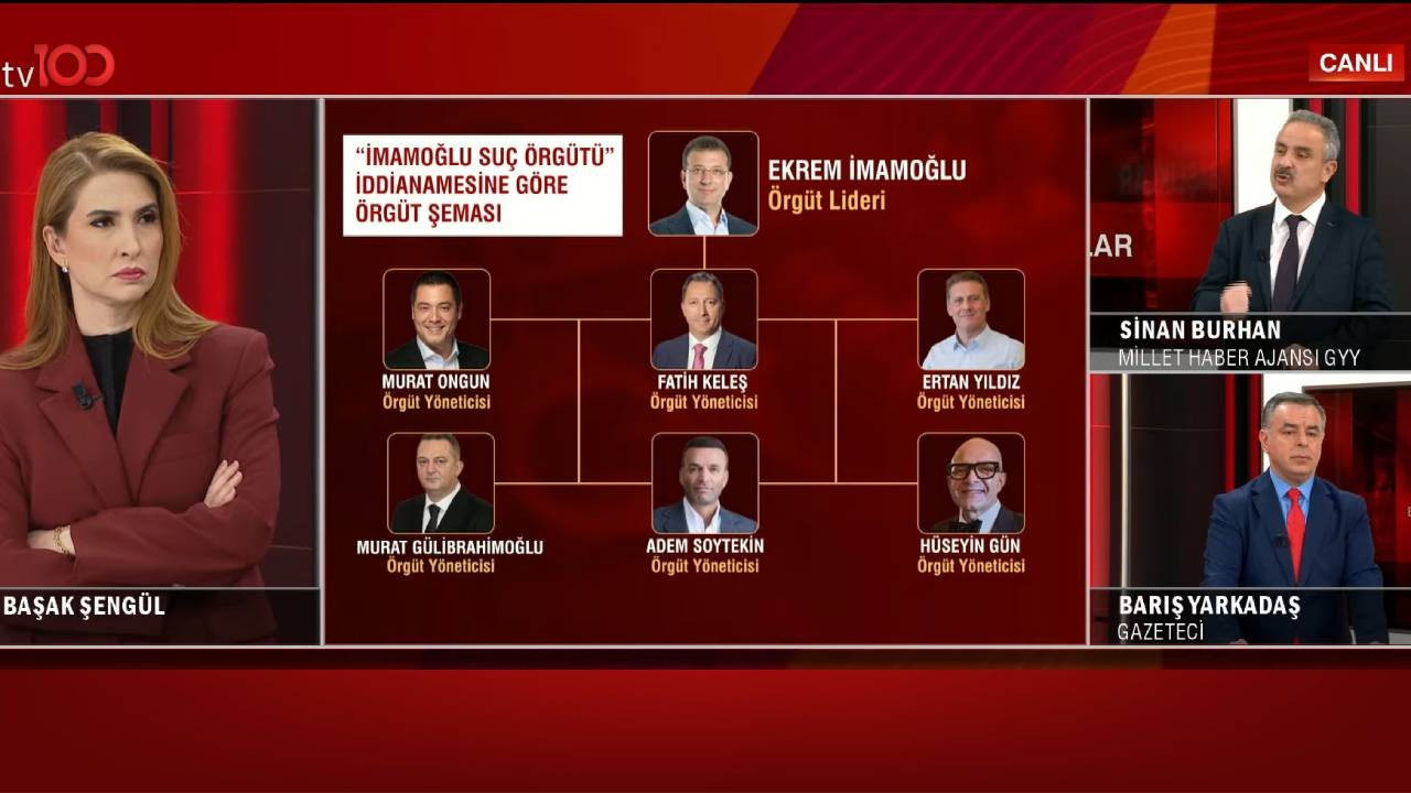 İmamoğlu suç örgütü davasında 2. gün tamamlandı! Barış Yarkadaş'tan tv100'de flaş açıklama: CHP tabanı bu davayı sahiplenmiyor