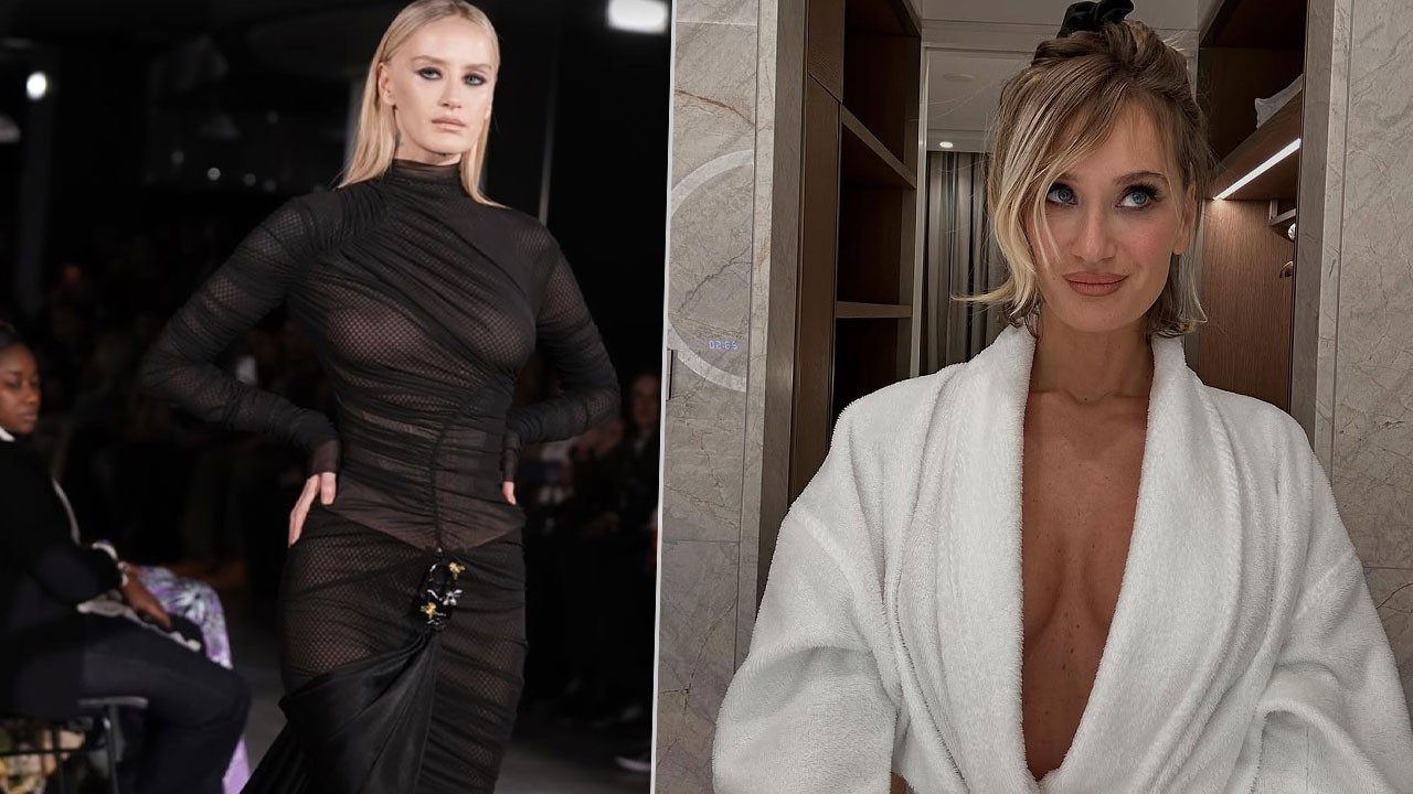 Didem Soydan'dan nefes kesen tercih! Transparan tarzıyla podyumu yaktı geçti!