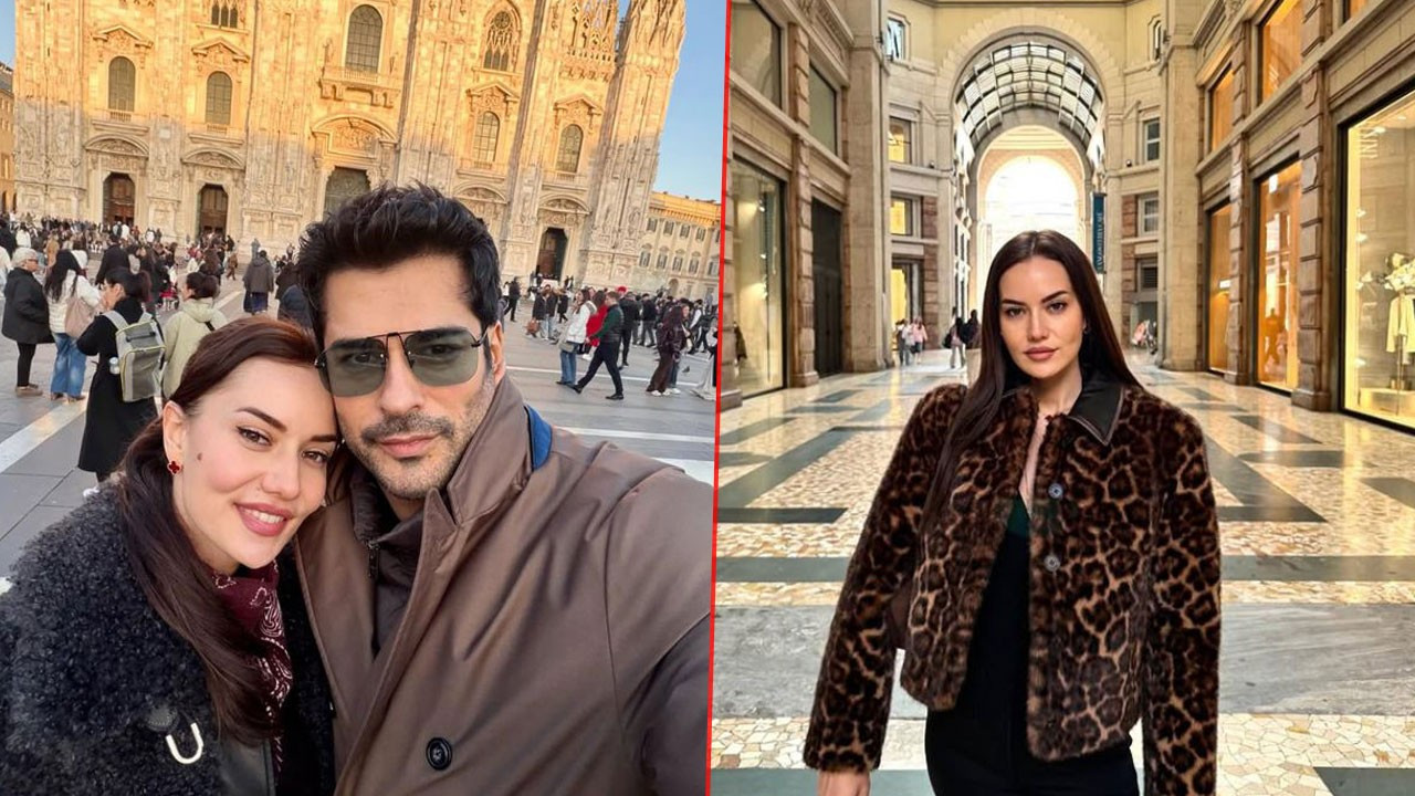 Fahriye Evcen ile Burak Özçivit'in tatil kaçamağı! Milano'da aşk tazelediler