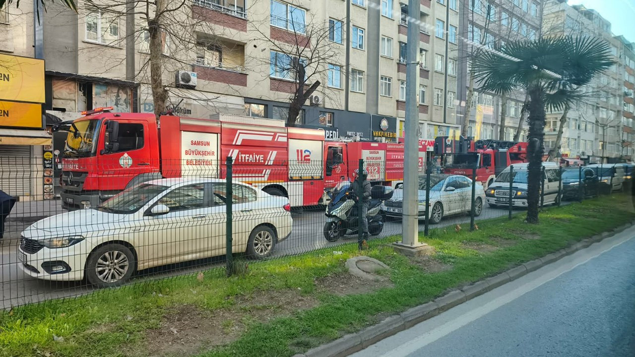 Samsun'da apartman dairesi alev alev yandı!