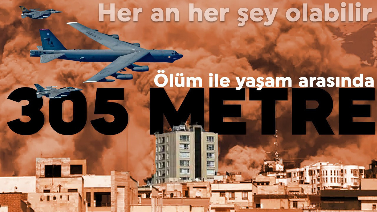 Uydu görüntüleri saldırıların etkisini ortaya koydu: Yaşamla ölüm arası 305 metre