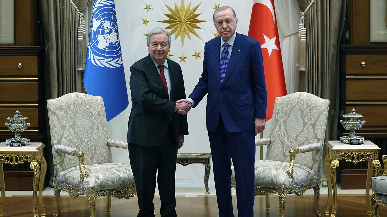 Cumhurbaşkanı Erdoğan, BM Genel Sekreteri Guterres ile görüştü
