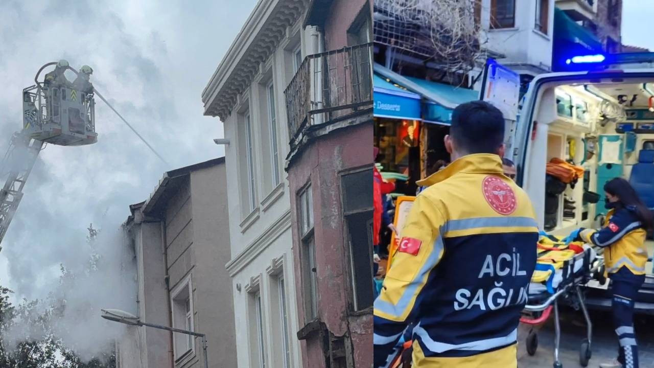 Fatih'te 3 katlı binada yangın çıktı: Ölü ve yaralılar var