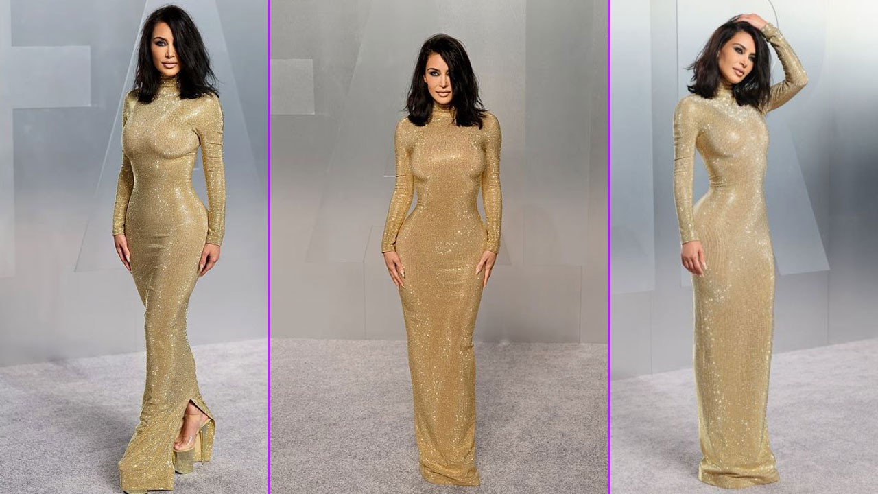 Kim Kardashin Oscar stiliyle göz kamaştırdı! İddialı seçimiyle geceye damgasını vurdu