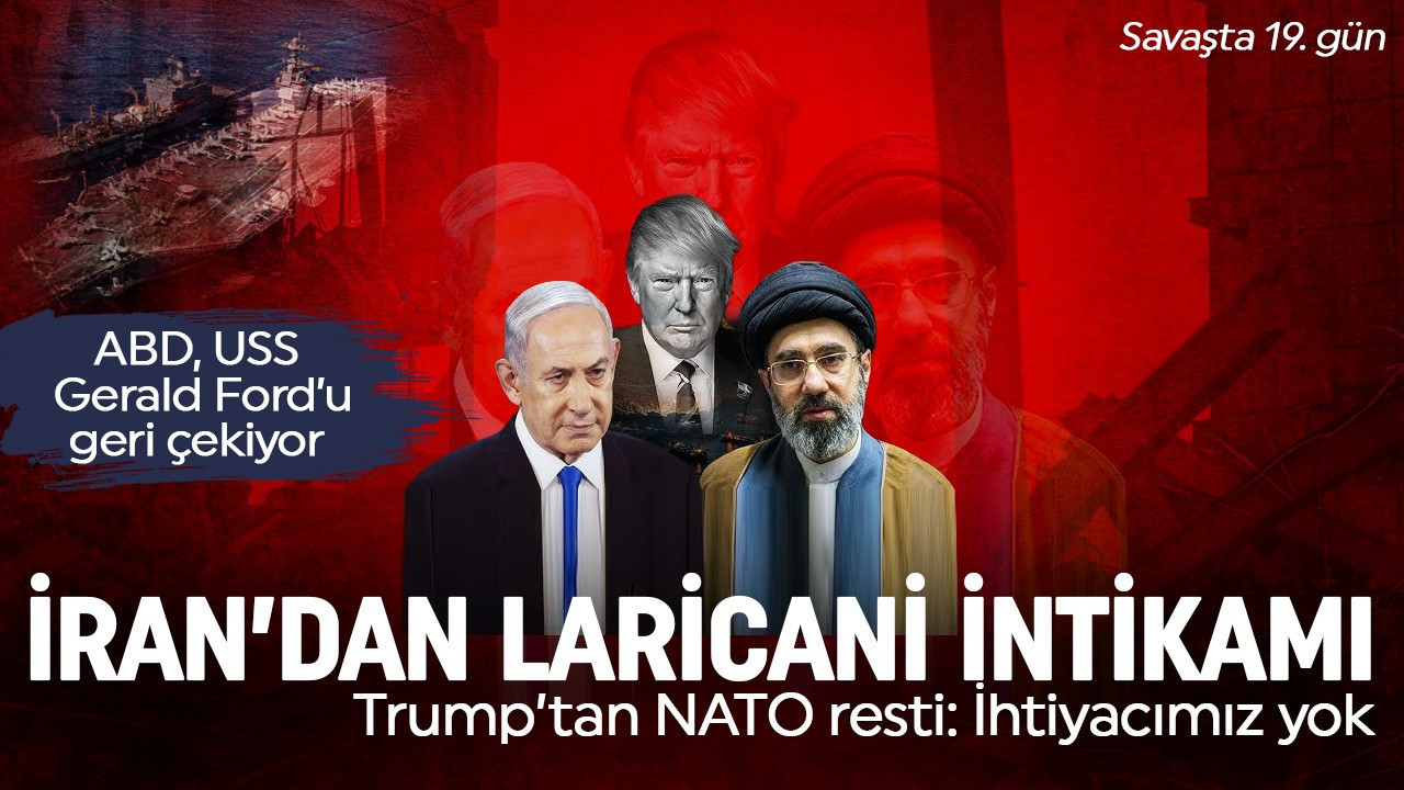 Savaşta 19'uncu gün! İran'dan İsrail'e Laricani misillemesi geldi: 'Laricani' için intikam füzeleri ateşleniyor