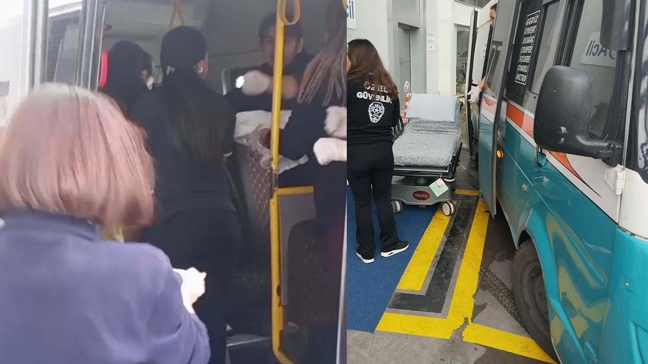 Hastaneye gidiyordu: Dolmuşta doğum yaptı