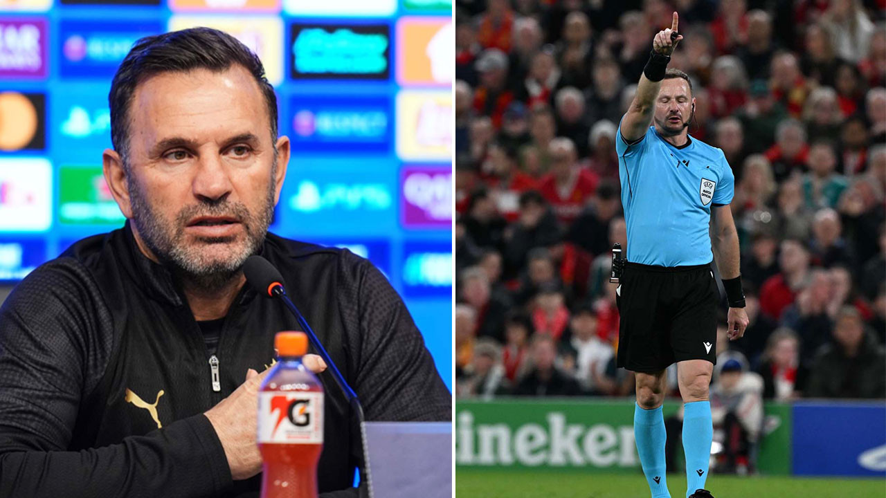 Liverpool maçı sonrası gergin anlar! Okan Buruk hakemin üzerine yürüdü, söylediği söz olay yarattı
