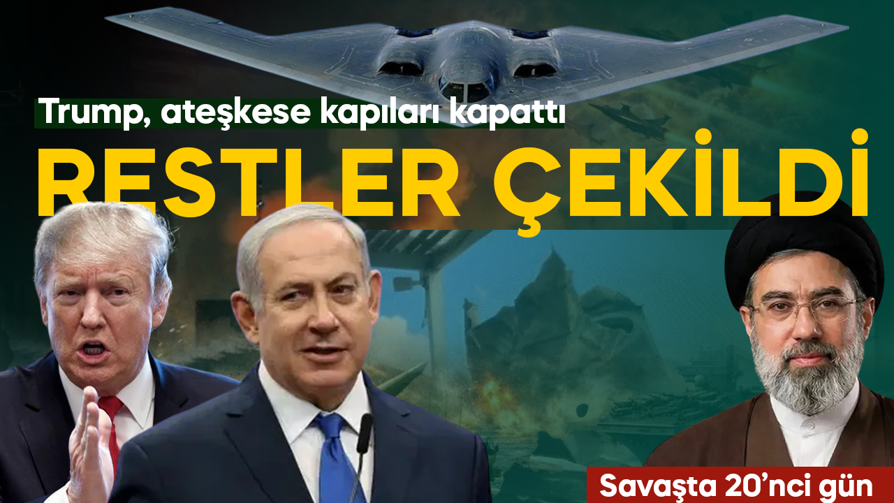 ABD/İsrail-İran savaşında 22. gün! Restler çekildi: Trump, ateşkese kapıları kapattı