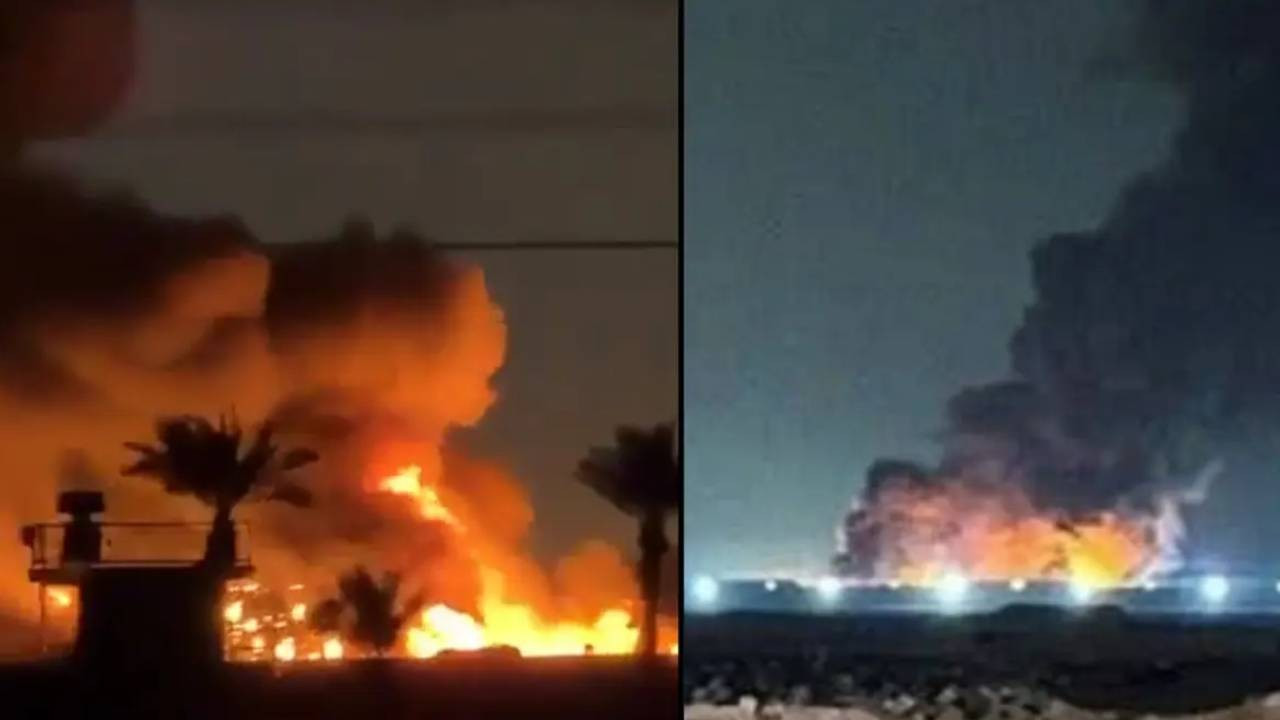 Bağdat'ta bulunan ABD üssüne saldırı! Yangın çıktı