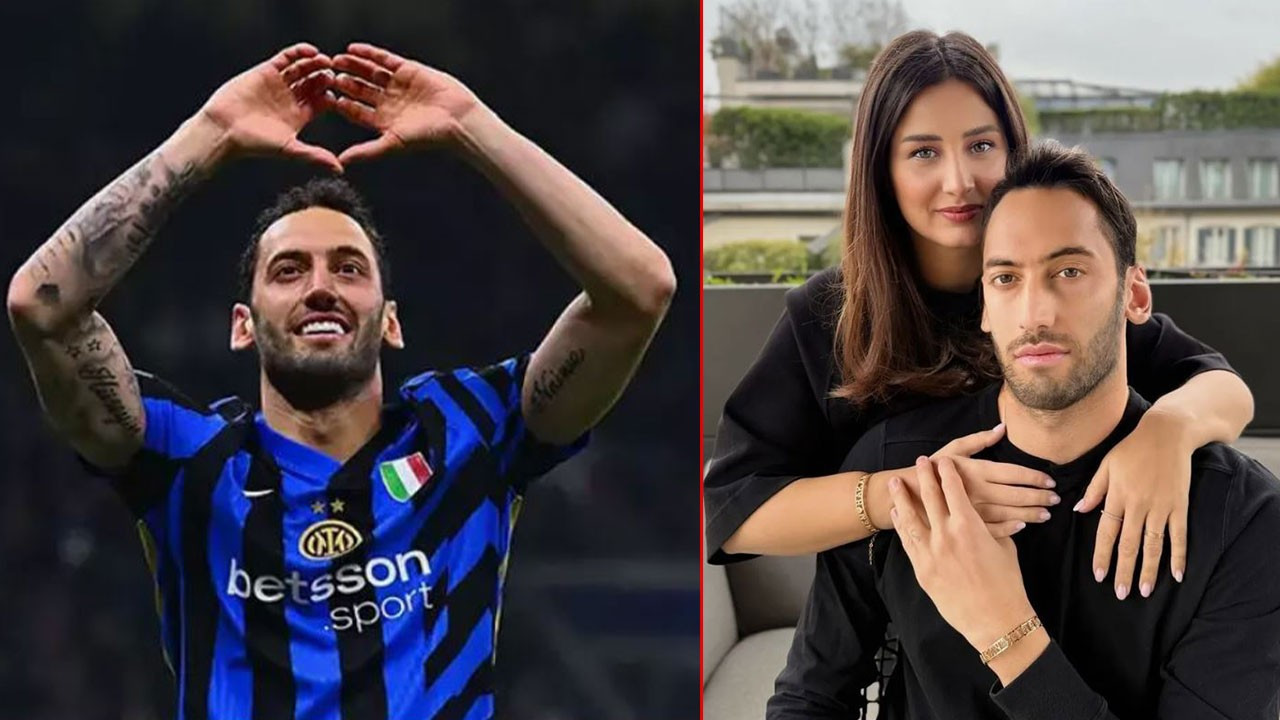 Milli futbolcu Hakan Çalhanoğlu mutlu evliliğinin sırrını verdi: O konuşuyor, ben dinlemiyorum