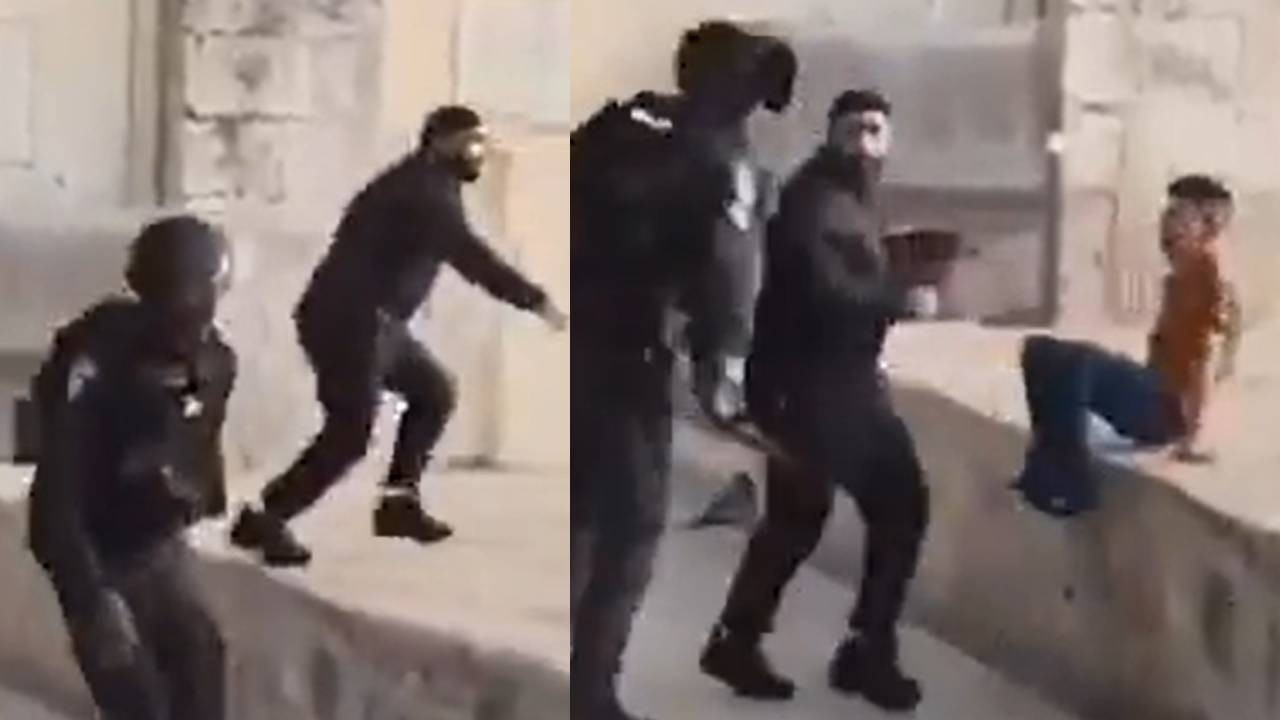 İsrail'in zulmü her yerde! Çocuğunun gözleri önünde darp edildi