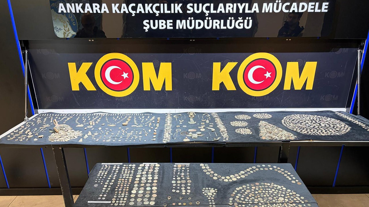 Ankara'da 6 bin 382 tarihi eser ele geçirildi