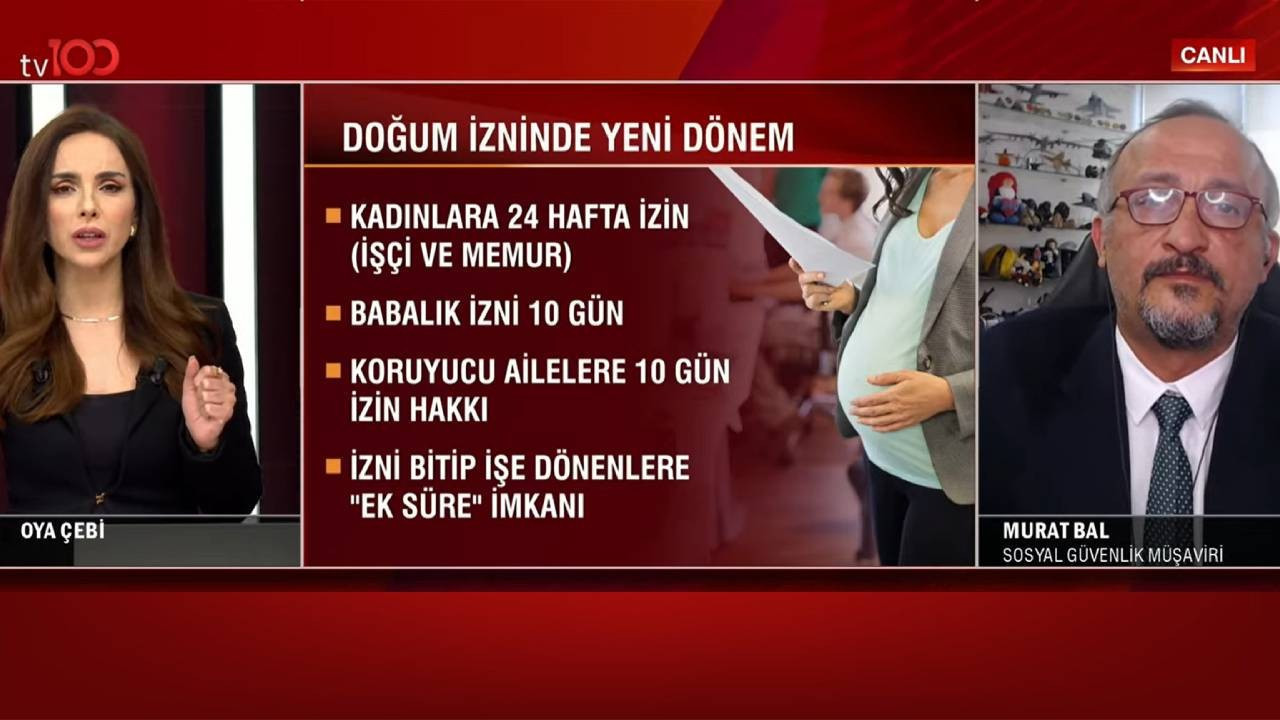 Doğum İzninde geri sayım! Sosyal Güvenlik Müşaviri Bal, tv100'de tarih verdi