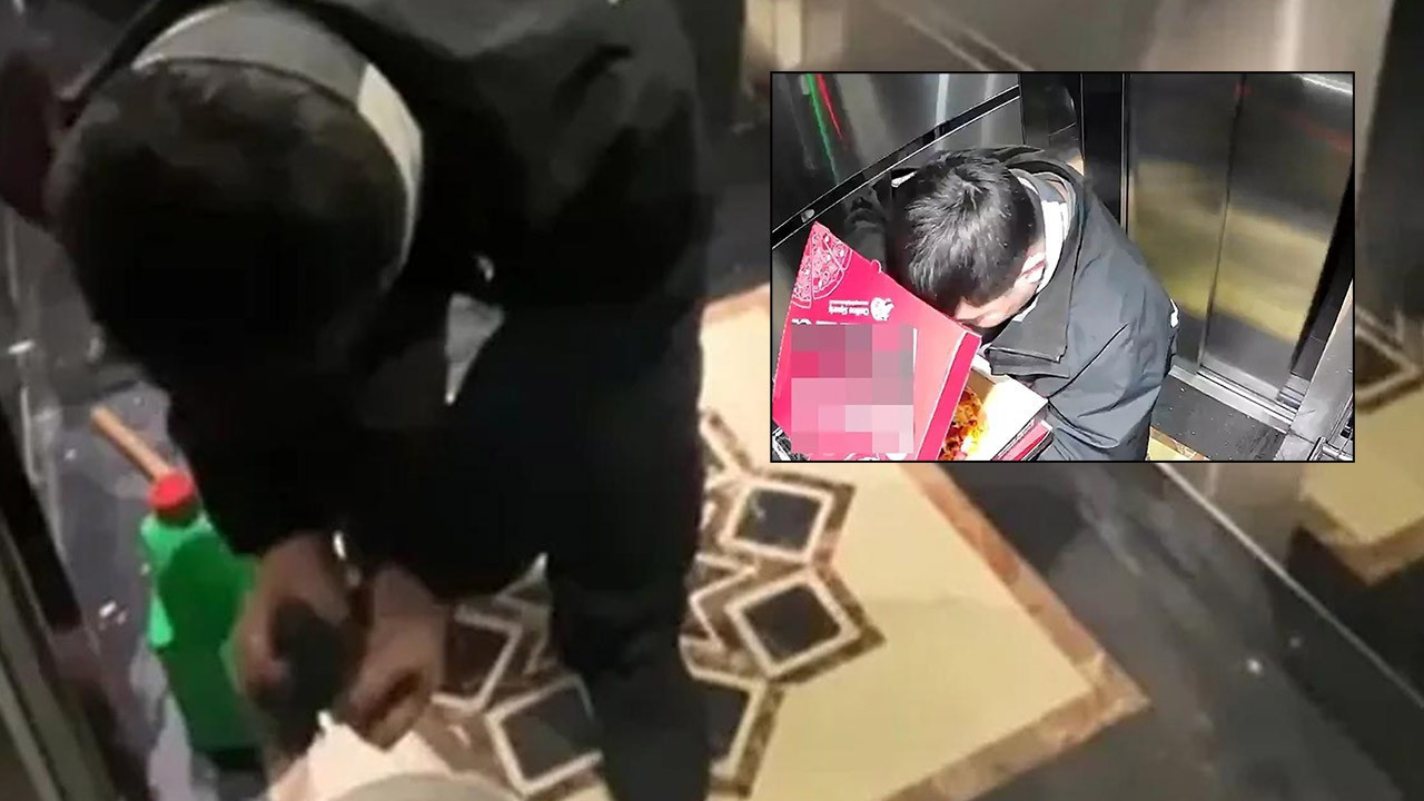 Düzce'de kurye rezaletin bedelini ödedi! Pisliğini kendi elleriyle temizledi