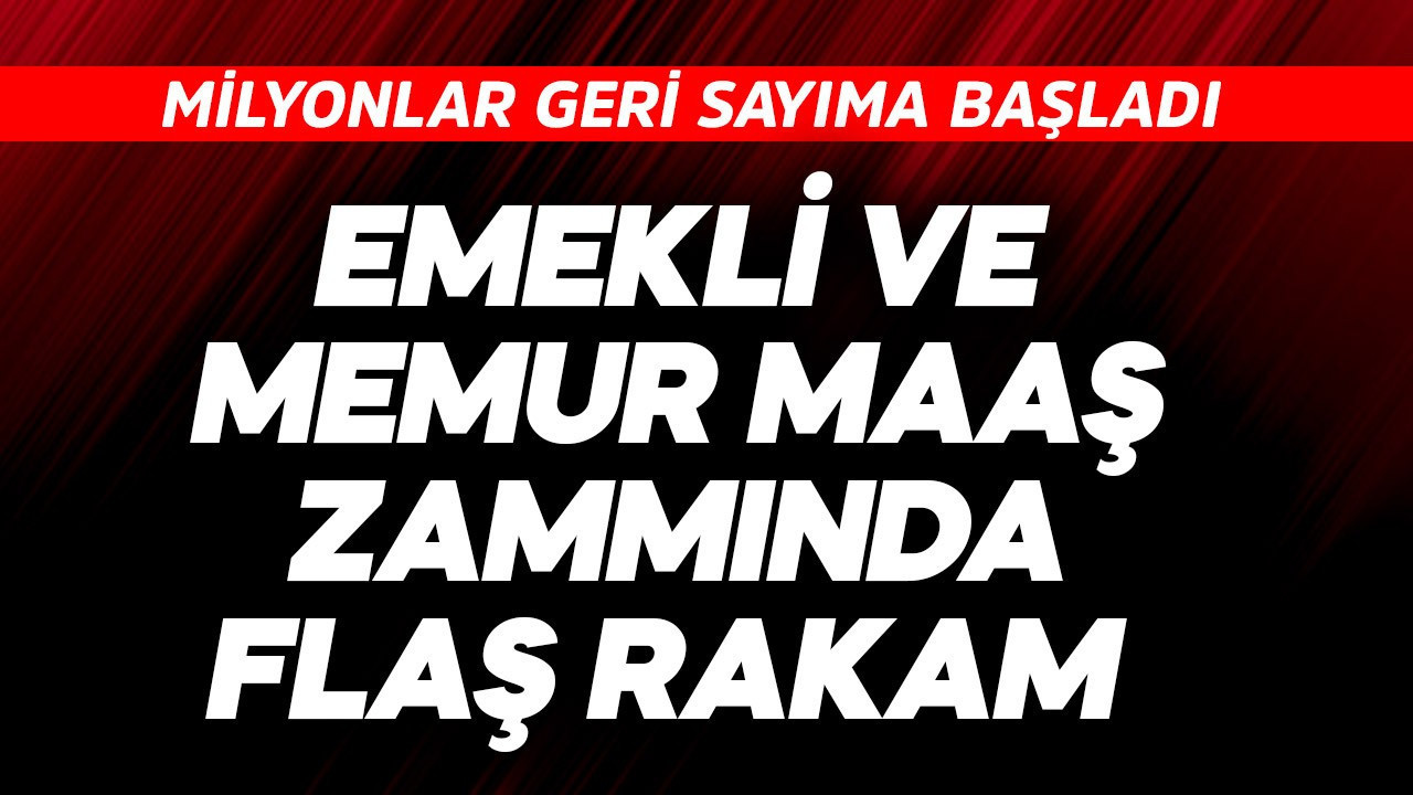 Emekli ve memur zammında flaş rakam!