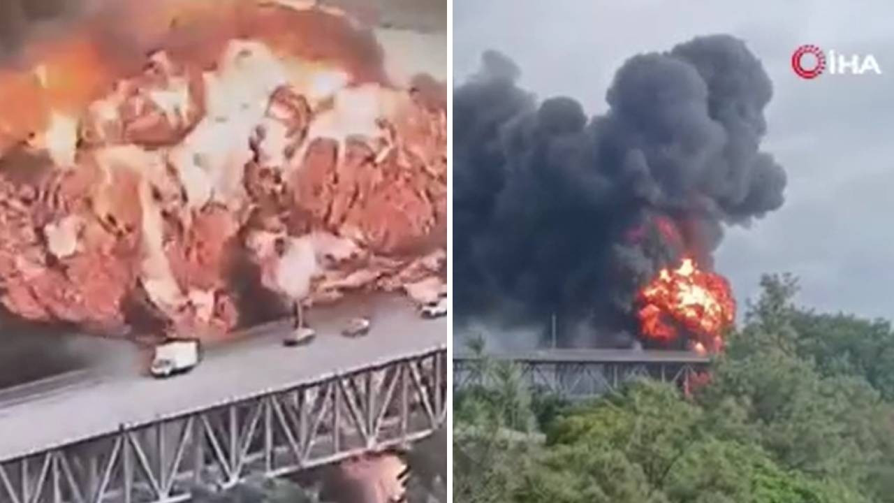 Panama’daki köprüde alev topuna döndü: Ölü ve yaralılar var