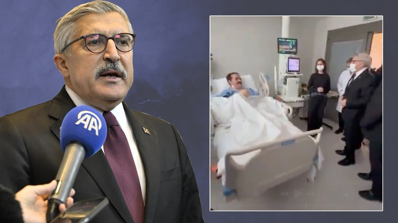 AK Partili Hüseyin Yayman'dan İbrahim Tatlıses'e hastane ziyareti! Tatlıses "Mektebin Bacaları" ile karşıladı