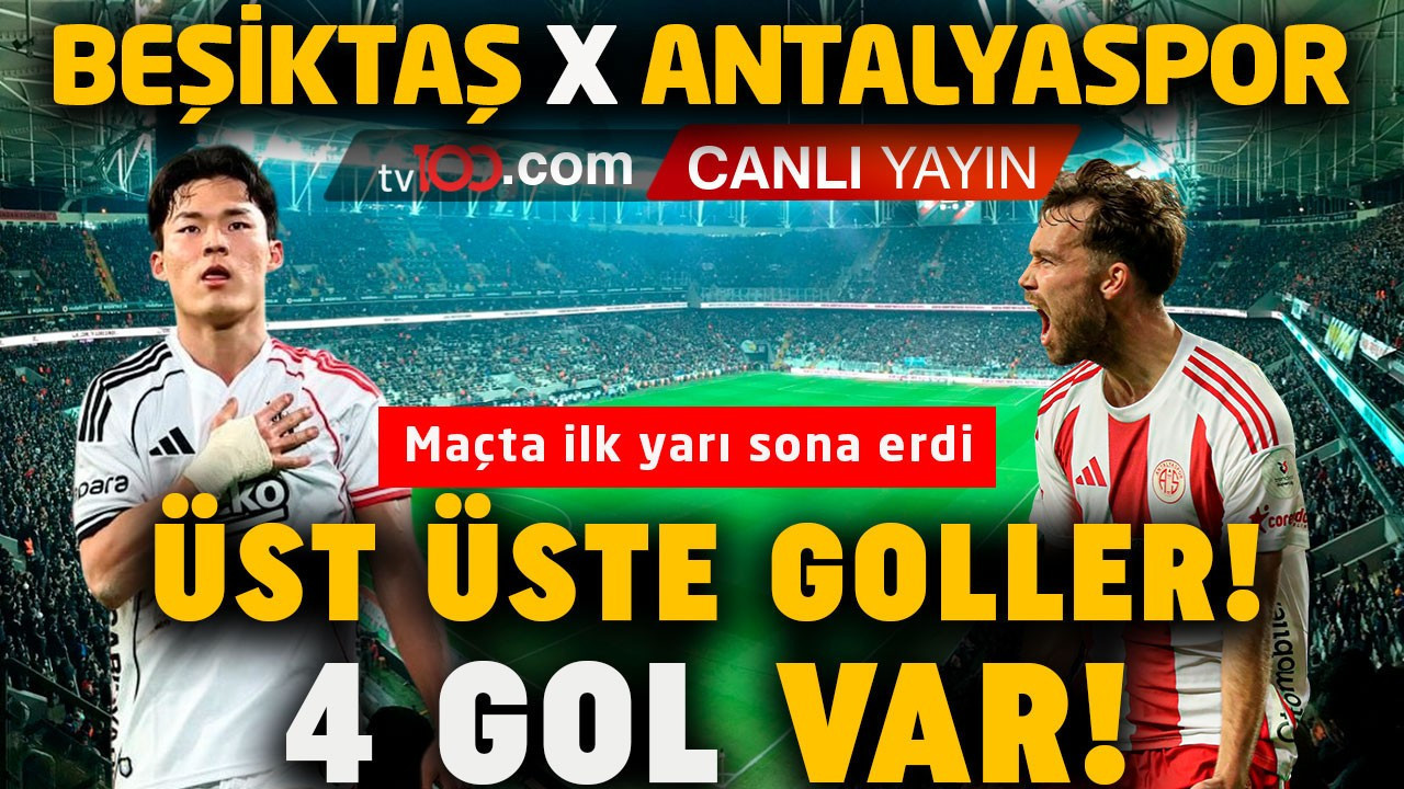 Süper Lig’de 29.hafta başladı! Beşiktaş, Antalyaspor’u ağırlıyor! Maçta 4 gol var