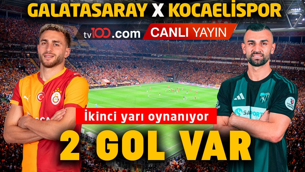 Galatasaray, Kocaelispor’u konuk ediyor! Maçta 2 gol var