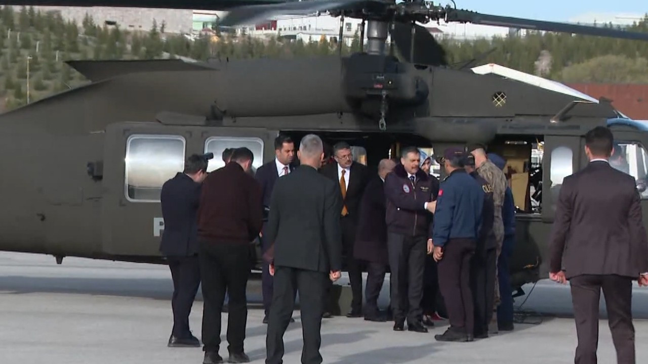 İçişleri Bakanı T-70 Genel Maksat Helikopteri ile ilk uçuşunu EGM'ye yaptı