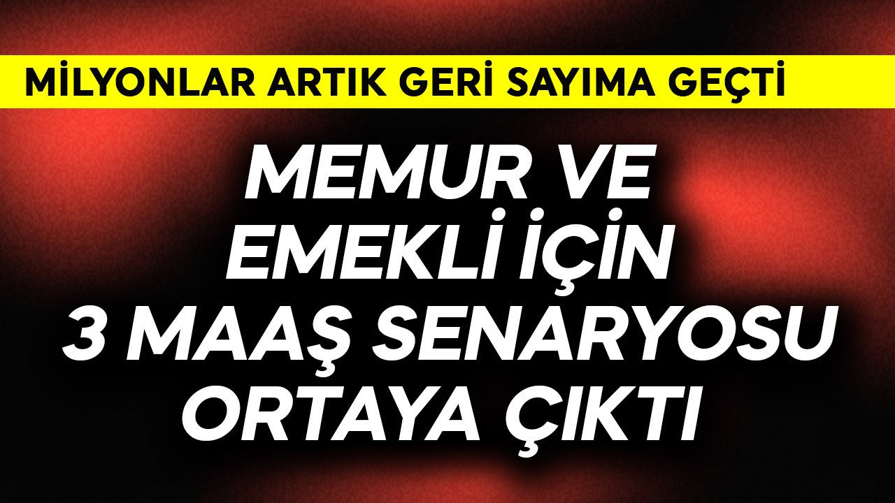 Memur ve emekli için 3 maaş senaryosu ortaya çıktı