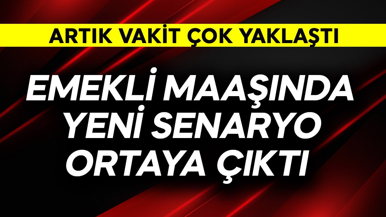 Emekli maaşında yeni senaryo ortaya çıktı