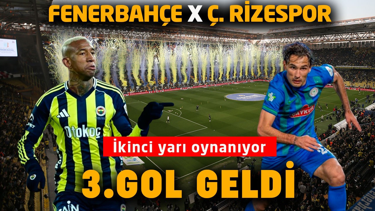 Liderlik için kritik maç! Fenerbahçe, Çaykur Rizespor’u konuk ediyor! Maçta 3 gol var