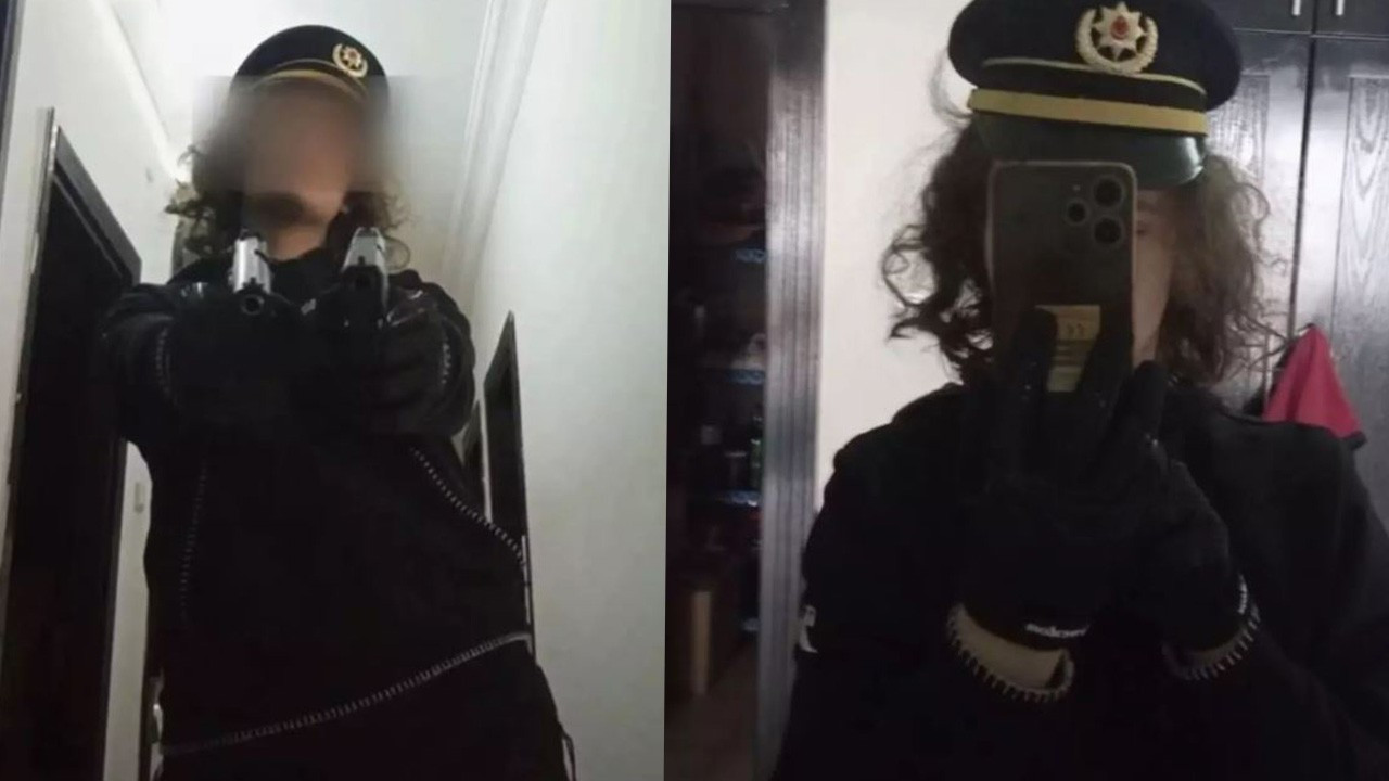 Dehşet anlarının öncesi... Okul saldırısının katiline ait yeni görüntüler: Polis kıyafeti, silahlar...