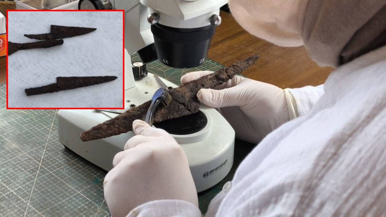 Hadrianopolis Antik Kenti'nde 1500 yıllık bıçaklar gün yüzüne çıkarıldı