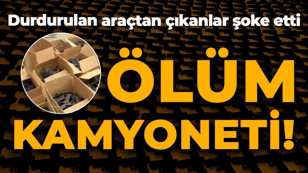 İstanbul'da durdurulan araçtan çıkanlar şoke etti: "Ölüm kamyoneti!"