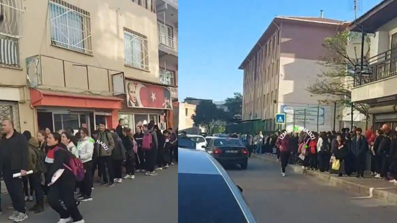 Okul saldırıları sonrası dikkat çeken görüntü! Uzun kuyruklar oluştu! Öğrenciler tek tek arandı