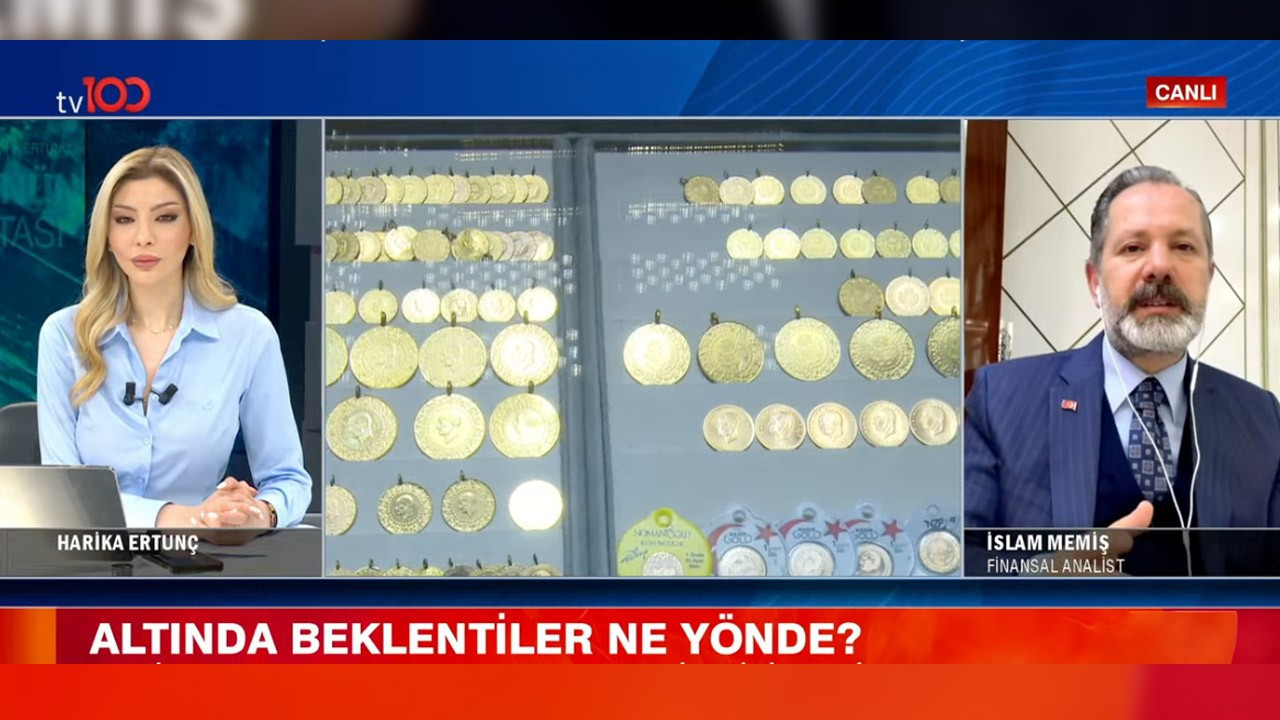 İslam Memiş'ten tv100'de yatırımcılara uyarı: Altın için mayıs ayını işaret etti!