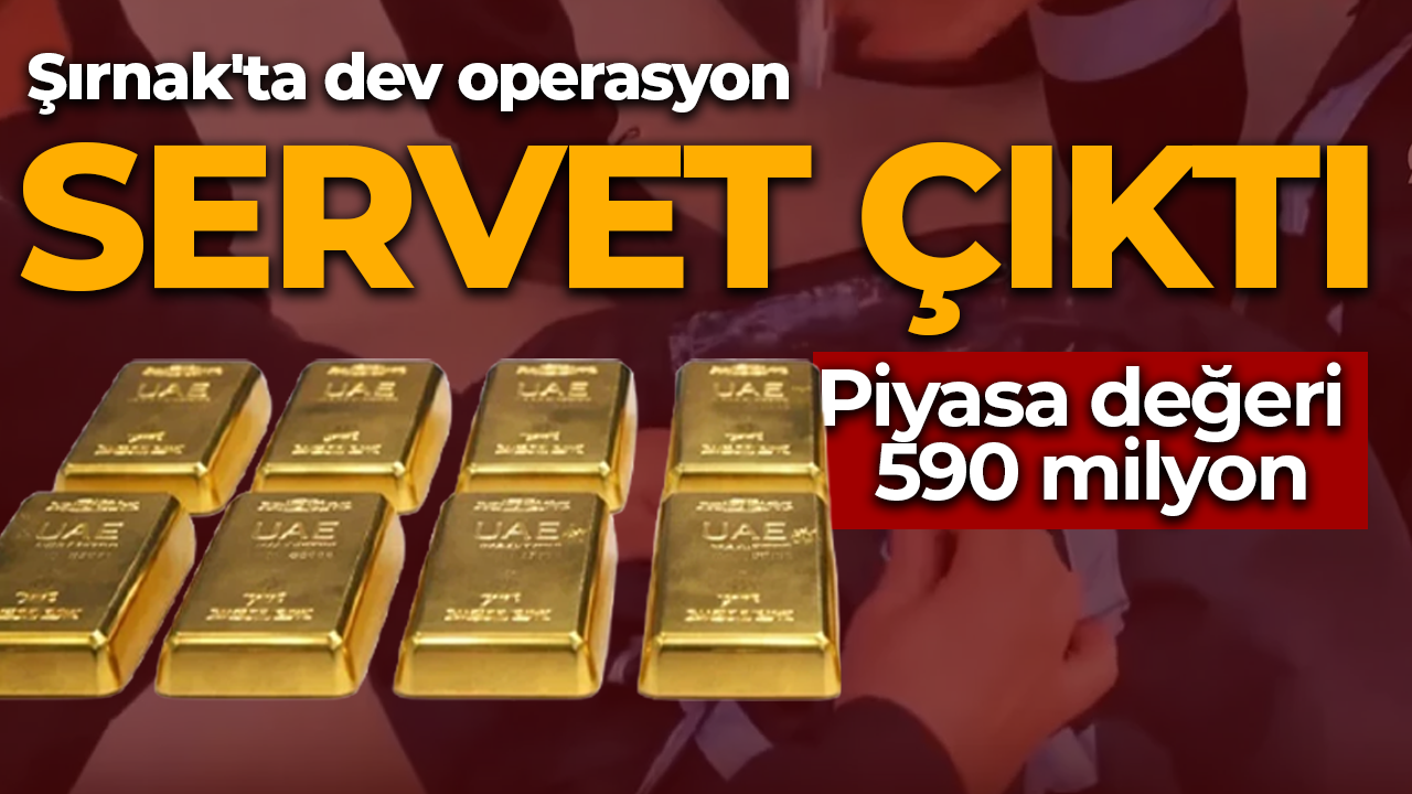 Şırnak'ta dev operasyon! Araçtan servet çıktı: Piyasa değeri 590 milyon