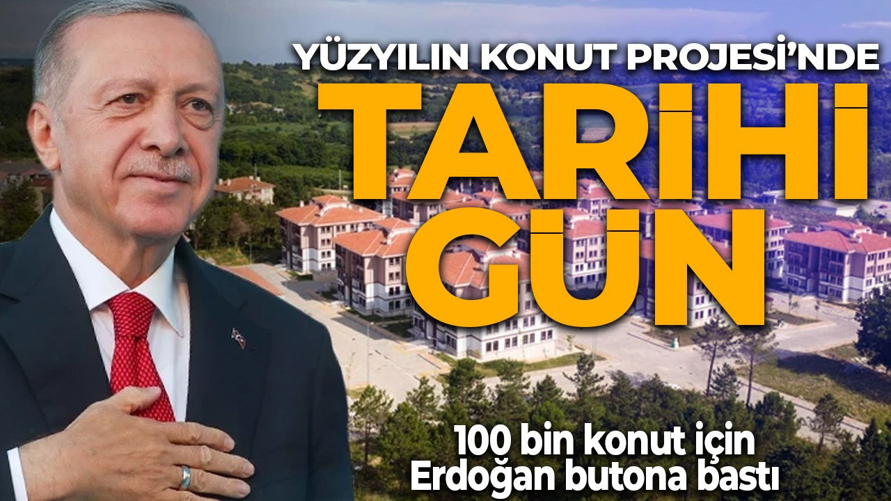 100 bin TOKİ konutu sahibini buluyor! Cumhurbaşkanı Erdoğan'dan kura çekimi için butona bastı: Hayırlı olsun